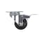 Vestil Rubber Swivel With Total Brake Caster 3 In. Diameter x 1 In. Width 198 Lb. Capacity Black CST-VE-3X1RU-SWTB - alternate 2